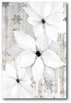 Sophisticated Christmas Flower Gallery-Wrapped Canvas Wall Art