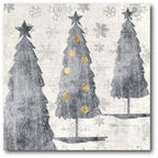 Sophisticated Christmas Trees Gallery-Wrapped Canvas Wall Art