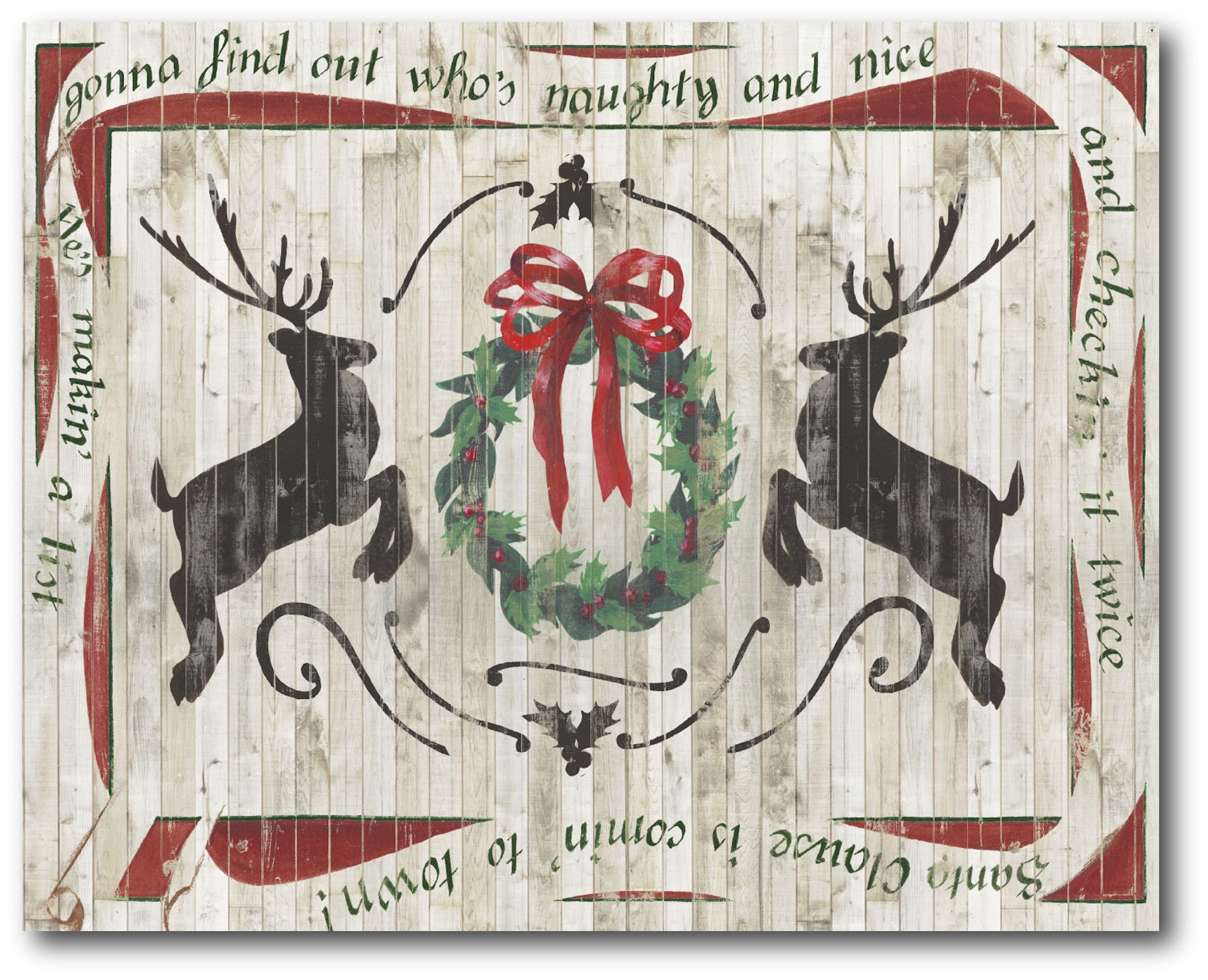 Lodge Christmas I Gallery-Wrapped Canvas Wall Art