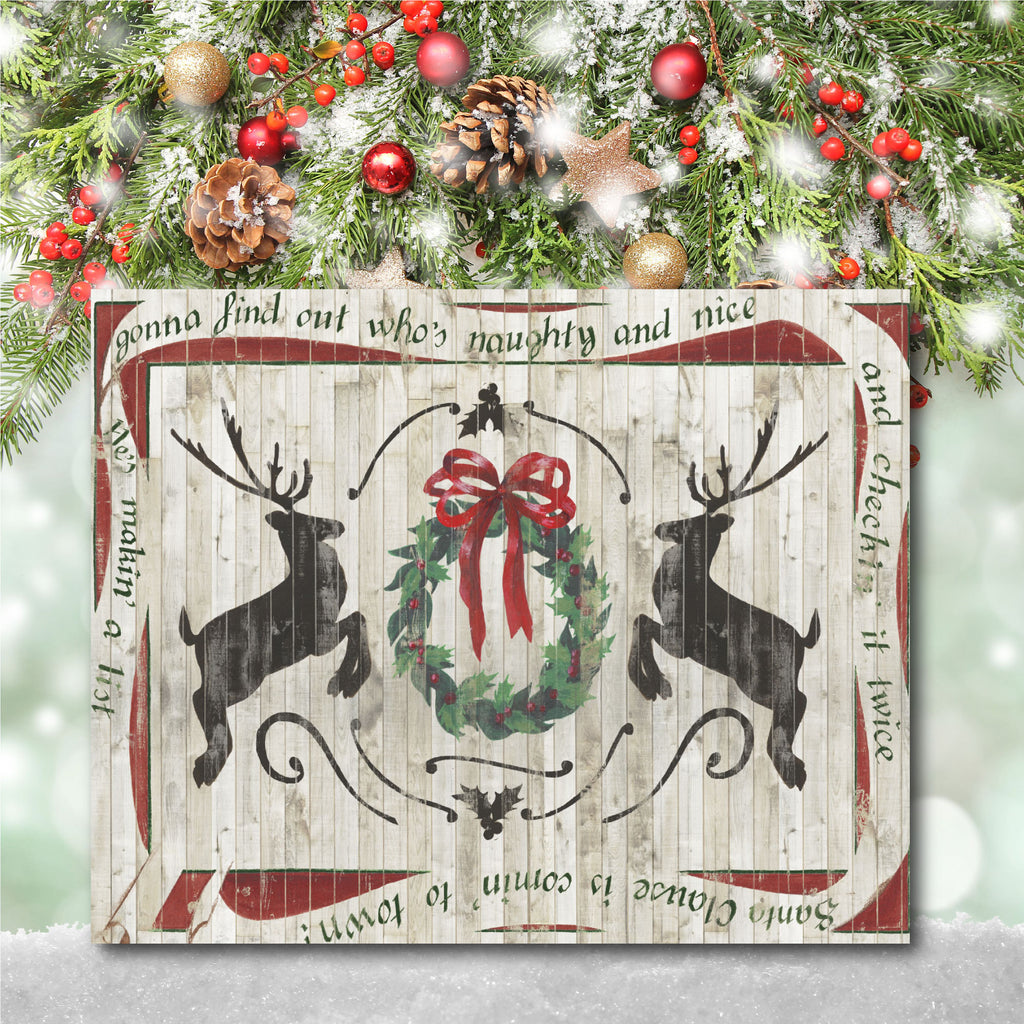 Lodge Christmas I Gallery-Wrapped Canvas Wall Art