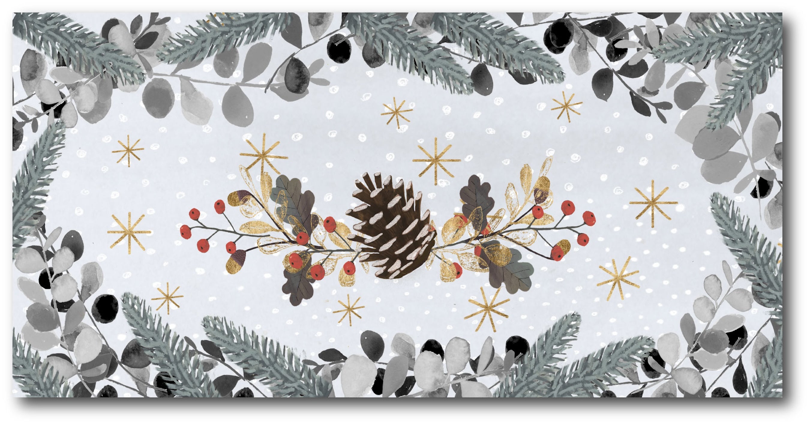 Christmas Woodland IV Gallery-Wrapped Canvas Wall Art