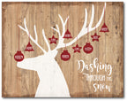 Dashing Through The Snow Gallery-Wrapped Canvas Wall Art