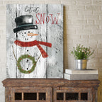 Let It Snow Snowman Gallery-Wrapped Canvas Wall Art
