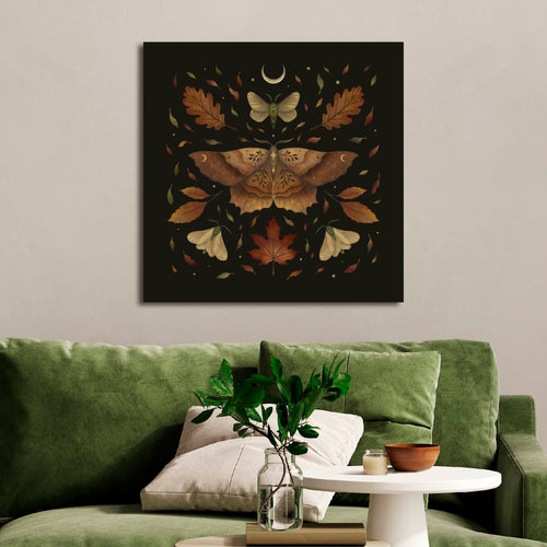Autumn Moth Gallery-Wrapped Canvas Wall Art
