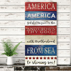 Celebrate 250 America America Gallery-Wrapped Canvas Wall Art with Wounded Warrior Project