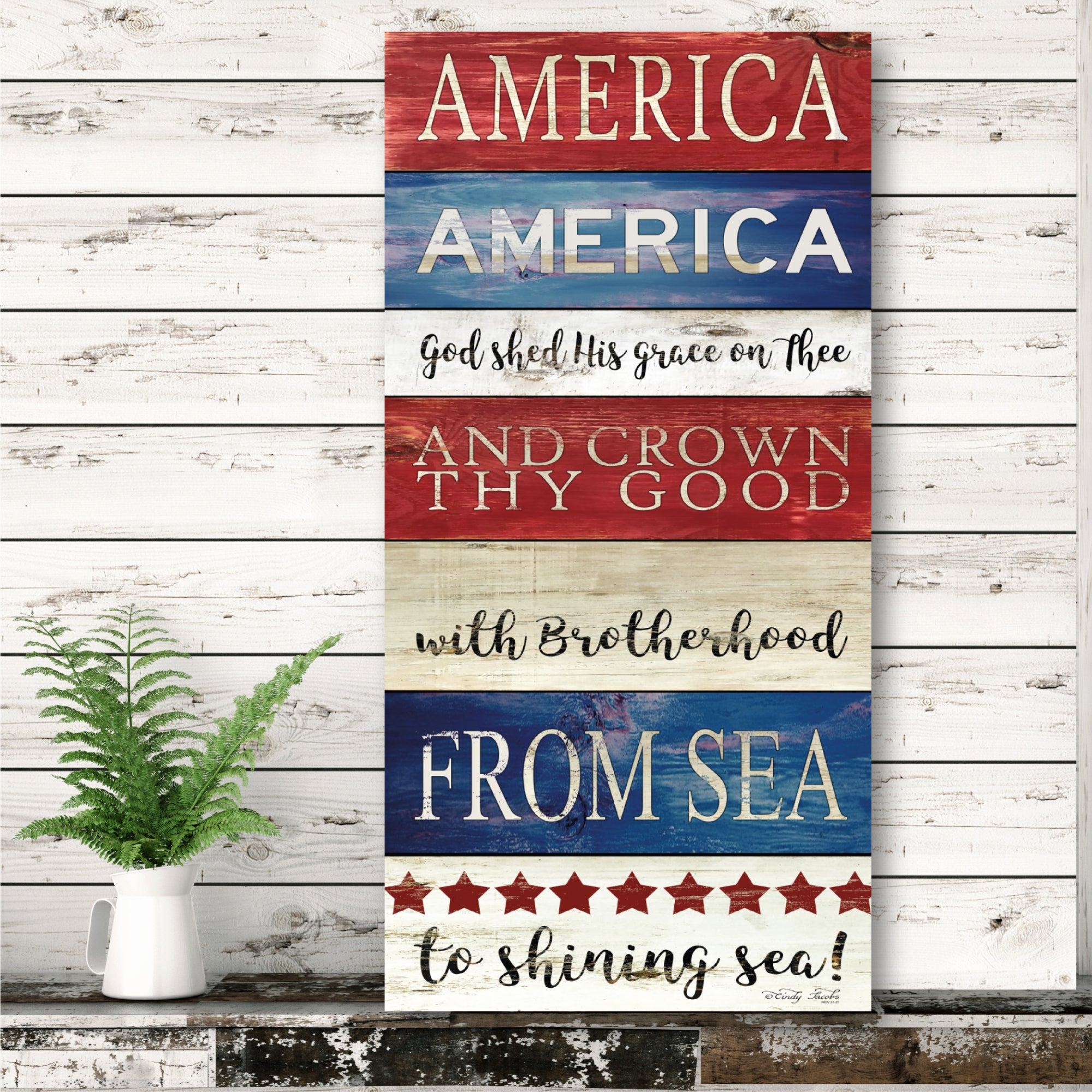 Celebrate 250 America America Gallery-Wrapped Canvas Wall Art with Wounded Warrior Project