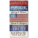 Celebrate 250 Liberty and Justice Gallery-Wrapped Canvas Wall Art with Wounded Warrior Project