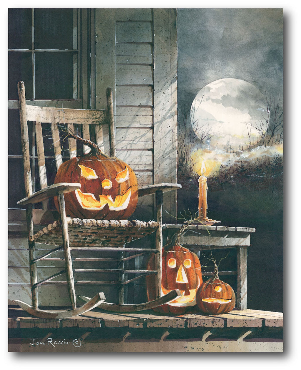 Night Watchman Gallery-Wrapped Canvas Wall Art