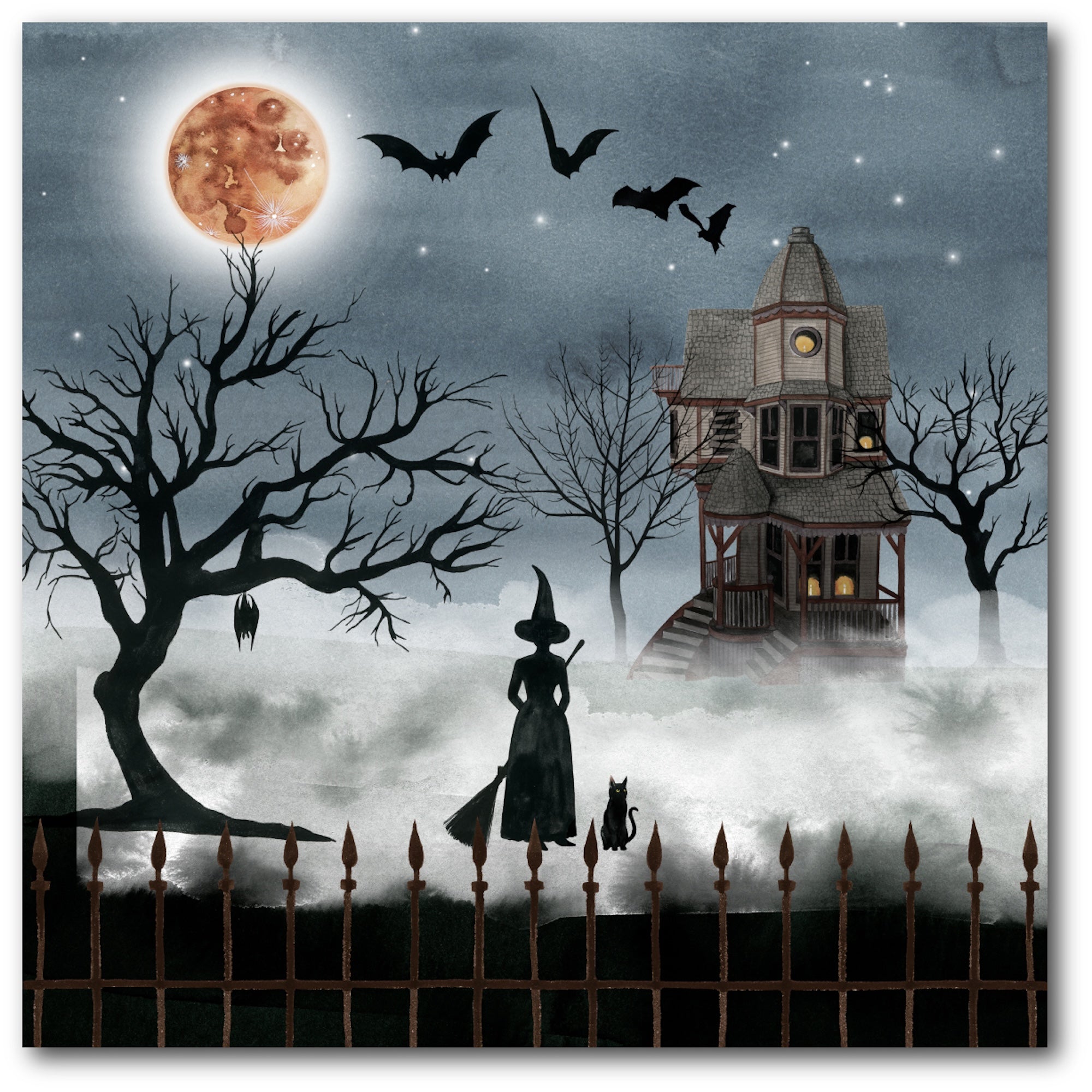 Harvest Moon I Gallery-Wrapped Canvas Wall Art