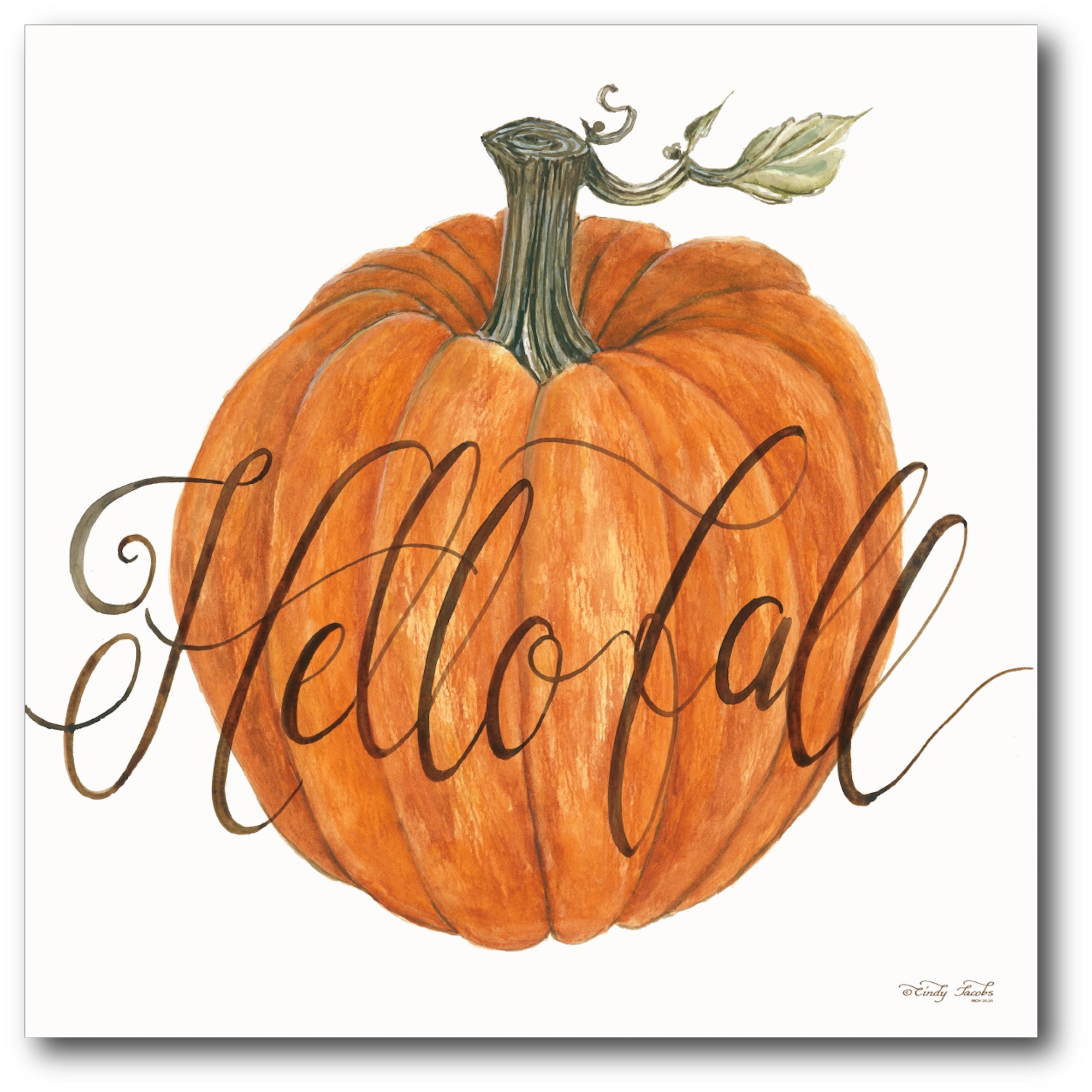 Hello Fall Gallery-Wrapped Canvas Wall Art