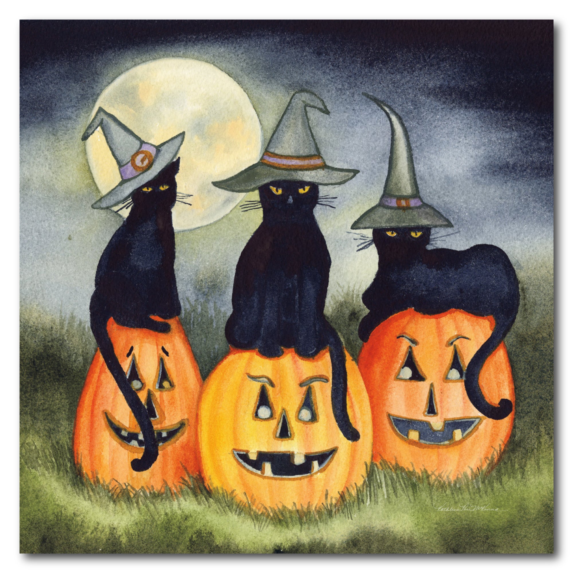 Haunting Halloween Gallery-Wrapped Canvas Wall Art