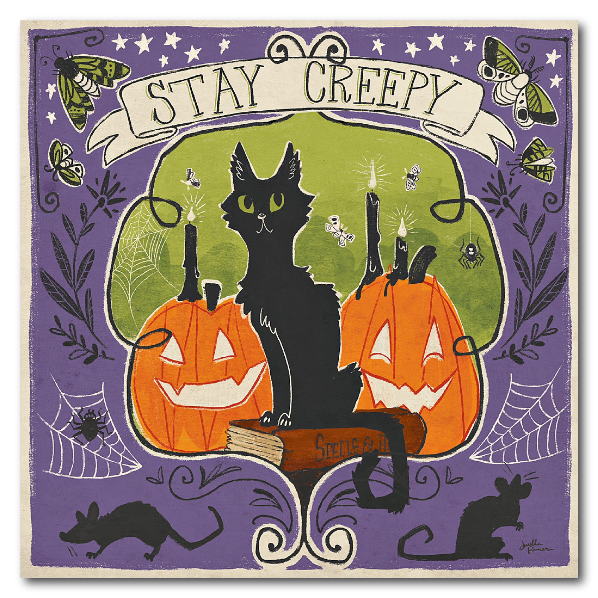 Stay Creepy V Gallery-Wrapped Canvas Wall Art