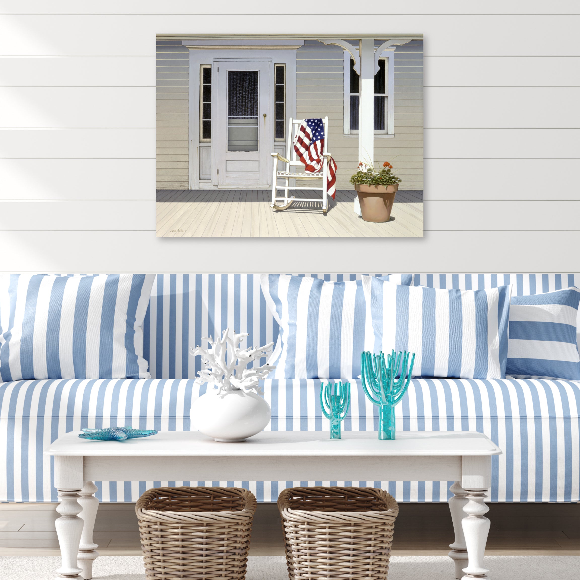Celebrate 250 American Porch Gallery-Wrapped Canvas Wall Art with Wounded Warrior Project