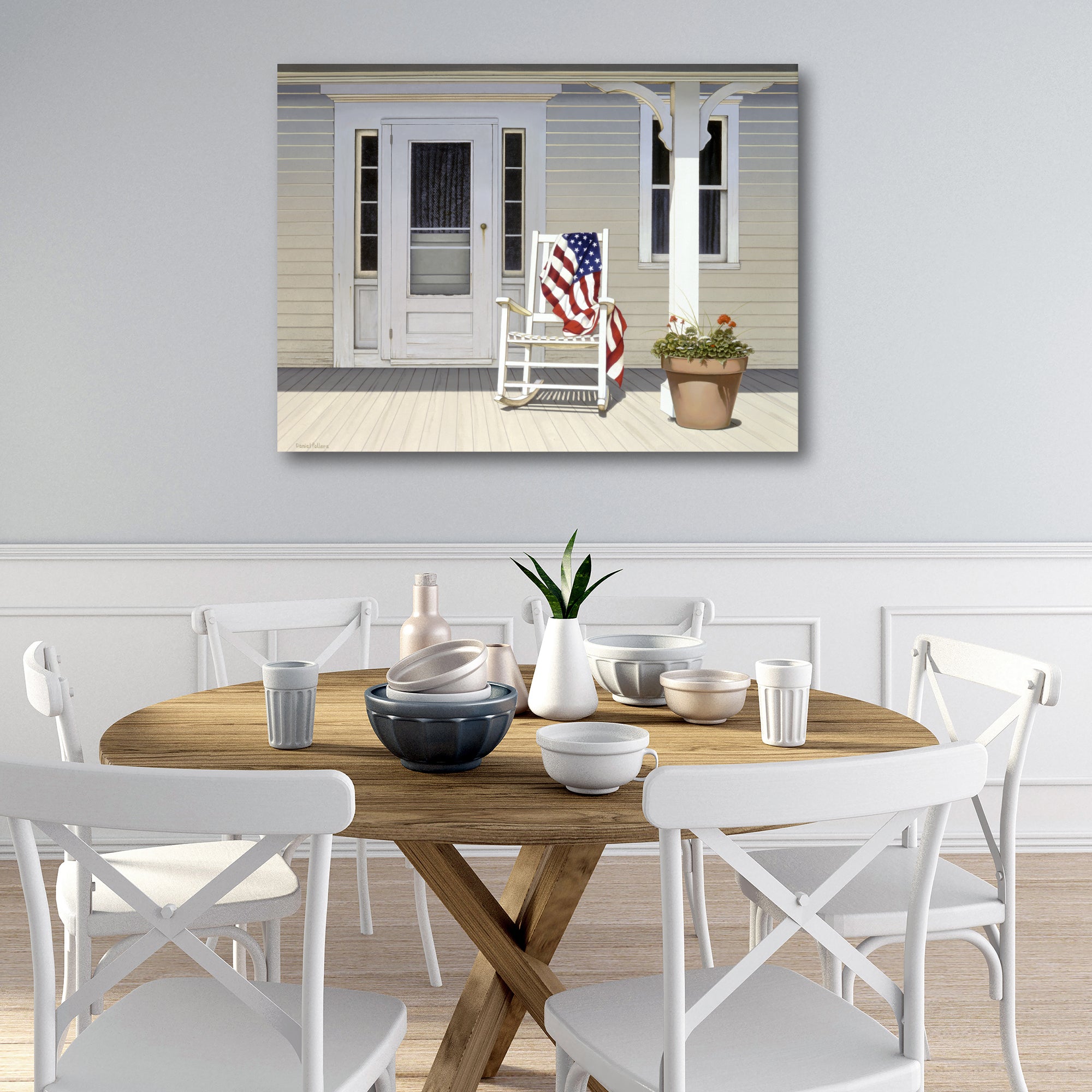Celebrate 250 American Porch Gallery-Wrapped Canvas Wall Art with Wounded Warrior Project