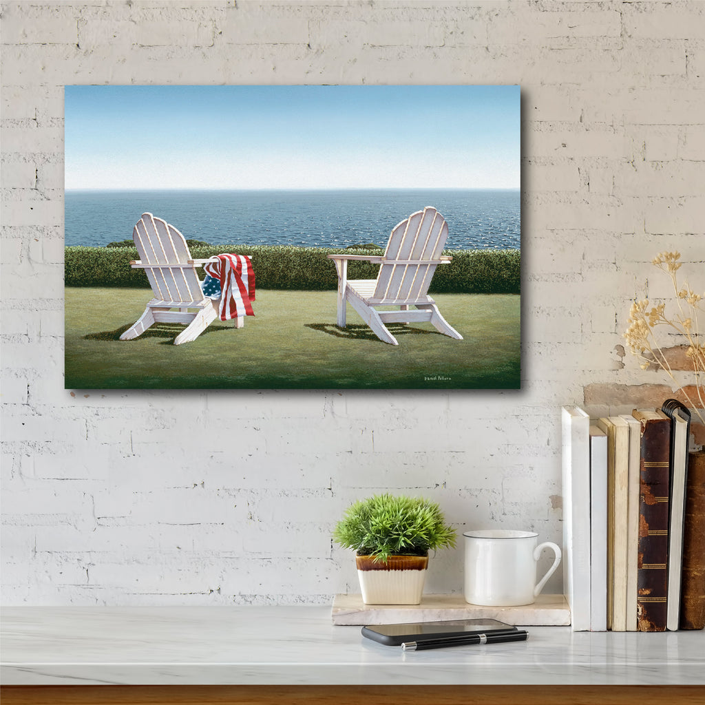 Celebrate 250 Spring House View Gallery-Wrapped Canvas Wall Art with Wounded Warrior Project