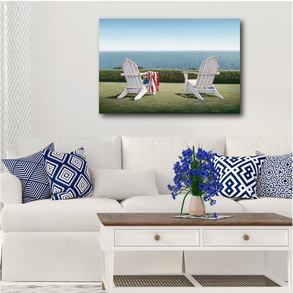 Celebrate 250 Spring House View Gallery-Wrapped Canvas Wall Art with Wounded Warrior Project