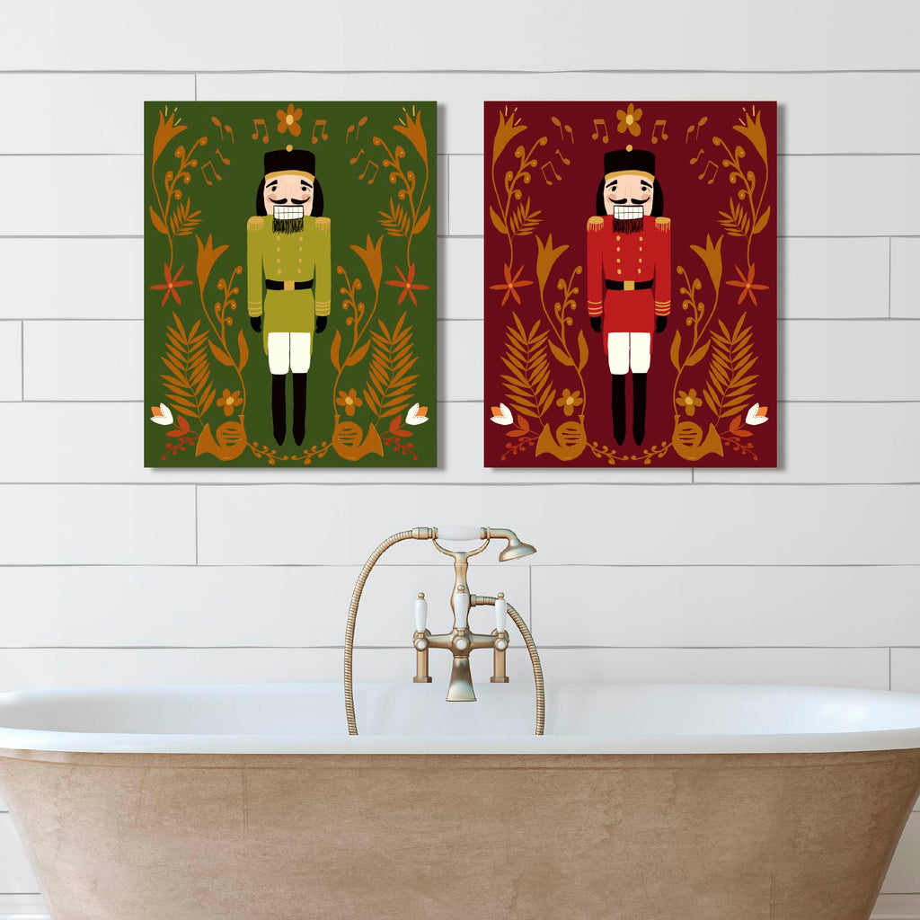 Nutcrackers 16" x 20" Gallery-Wrapped Canvas Wall Art Set