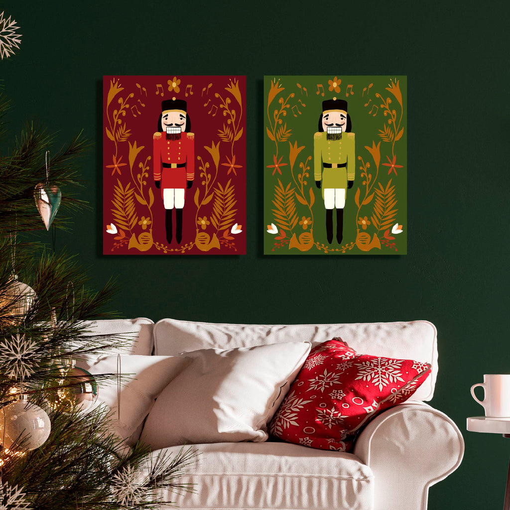 Nutcrackers 16" x 20" Gallery-Wrapped Canvas Wall Art Set