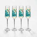 "Bluebloom" by Zon - Champagne Glass Set of 4