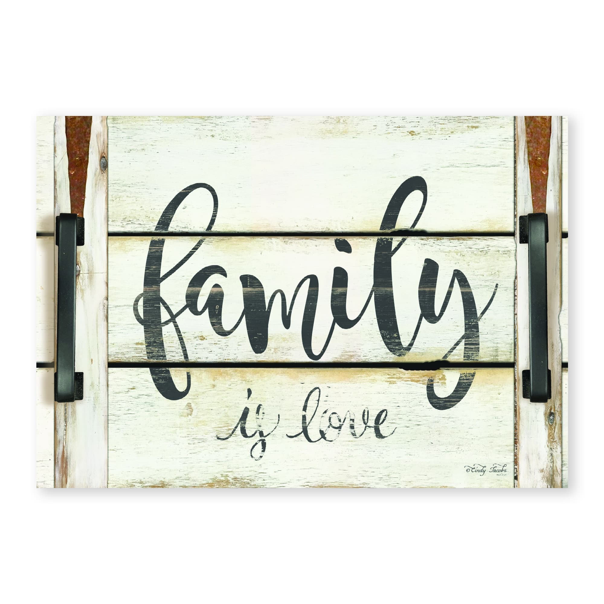 Family is Love 14"x 20" Indoor/Outdoor Decorative Tray
