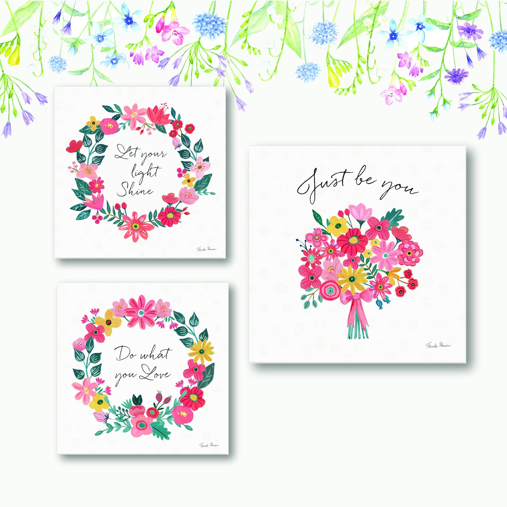 Let Your Light Shine 3 Piece Wood Wall Art Set
