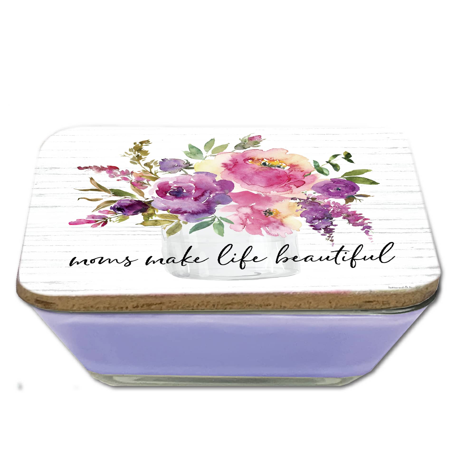 Honeysuckle 20oz Soy Candle & Moms Make Artboard Lid Set