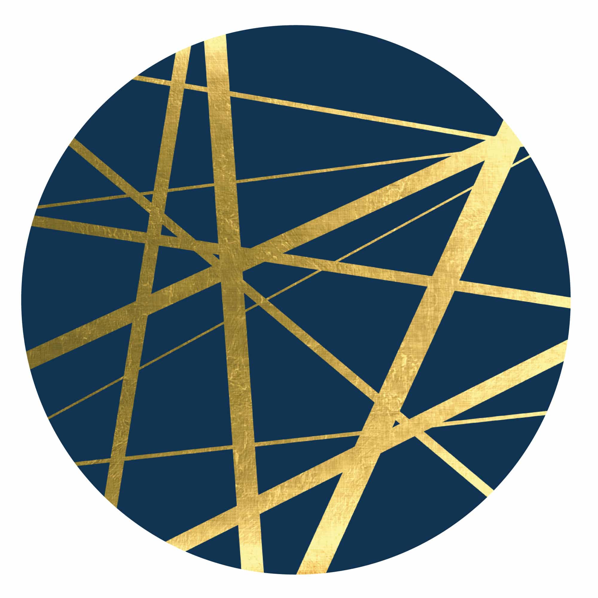 Metallic Lines Navy I 30x30 Wall Decal