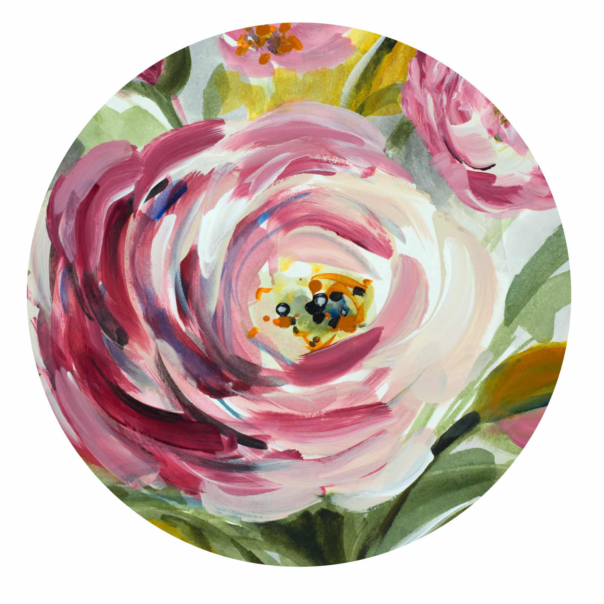 Ranunculus Rosa I 30x30 Wall Decal