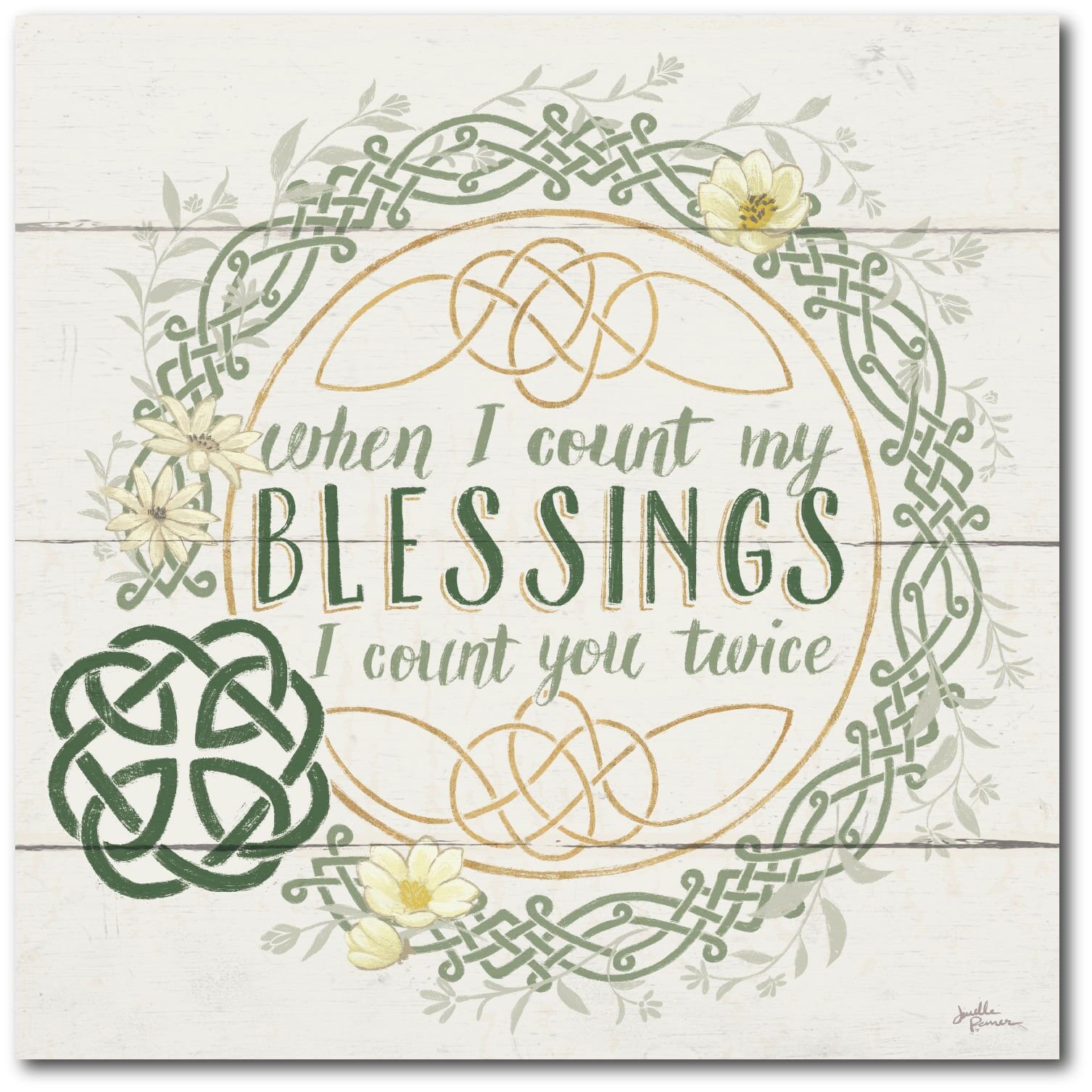 Count My Blessings Gallery-Wrapped Canvas