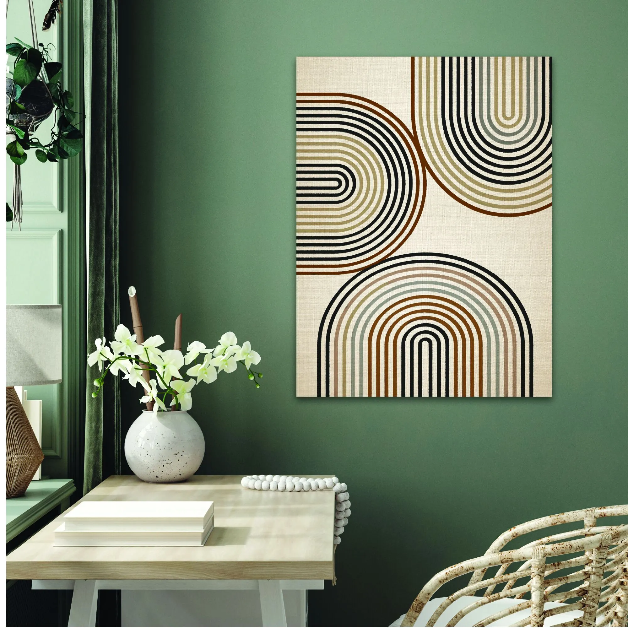 CLOSE IT OUT - Uline Geo Gallery-Wrapped Canvas