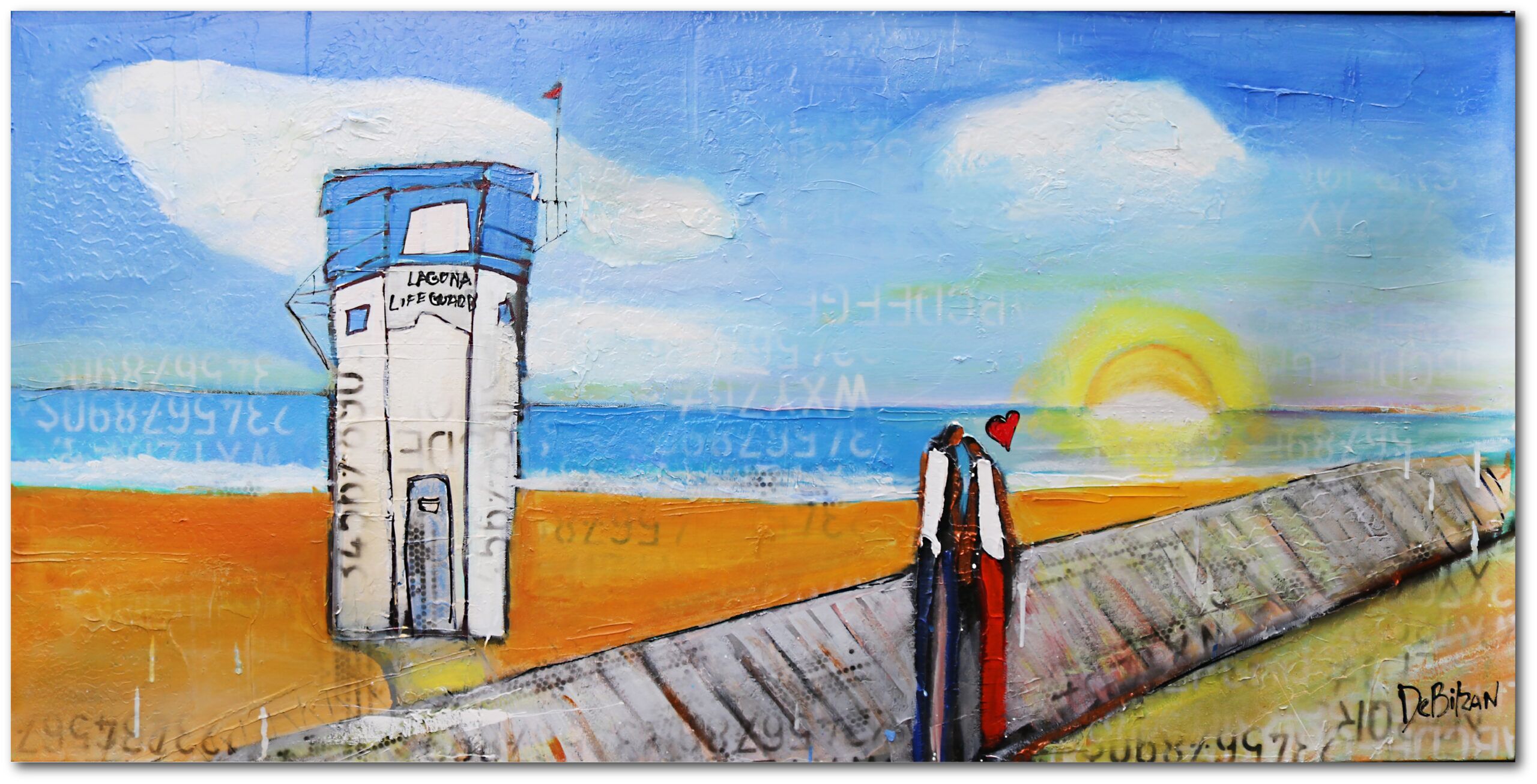 William DeBilzan ~ Laguna Beach Lifeguard Gallery-Wrapped Canvas