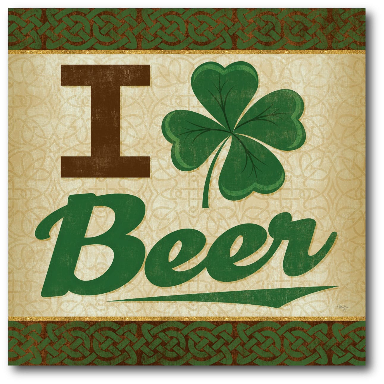 I Love Beer Art Board