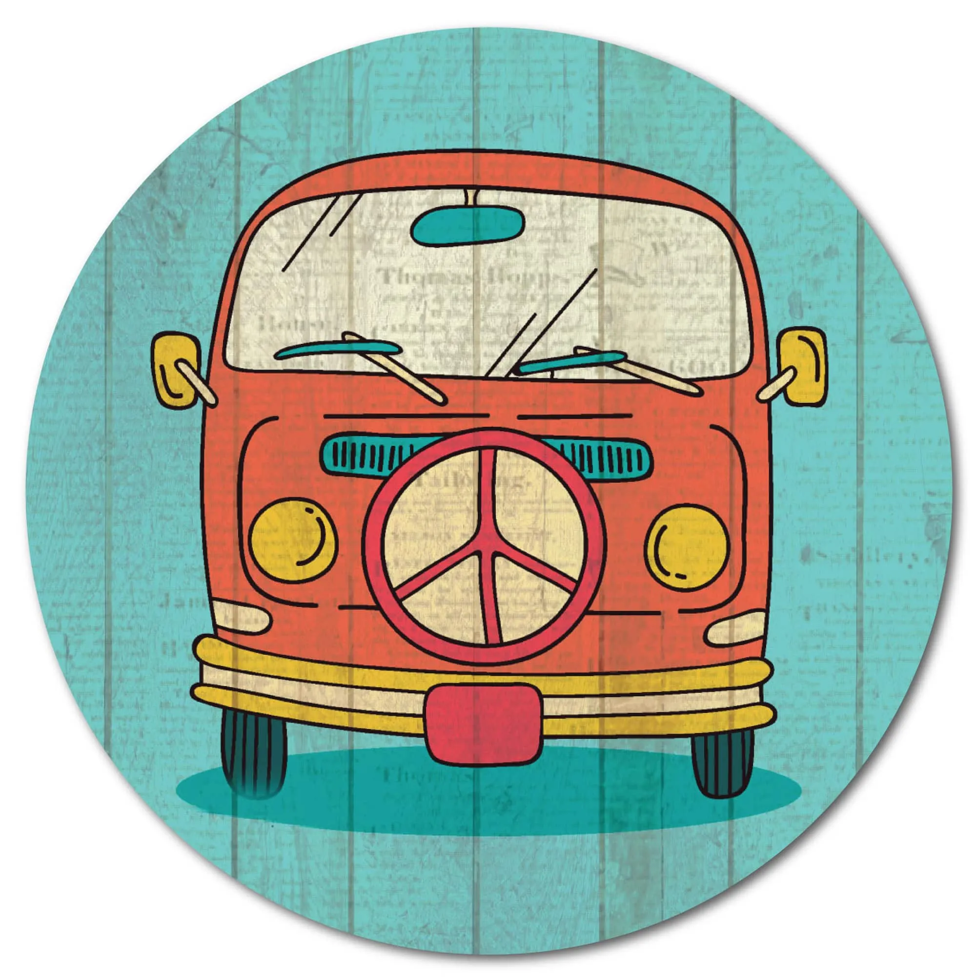 DormDigs™ Groovy II Circular Wood Decor