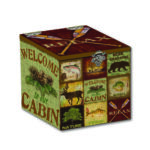 Welcome Cabin Decorative 12″x12″ Storage ArtBox