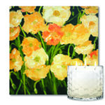 Citronella Soy Wax Candle & Poppies Artboard Patio Set