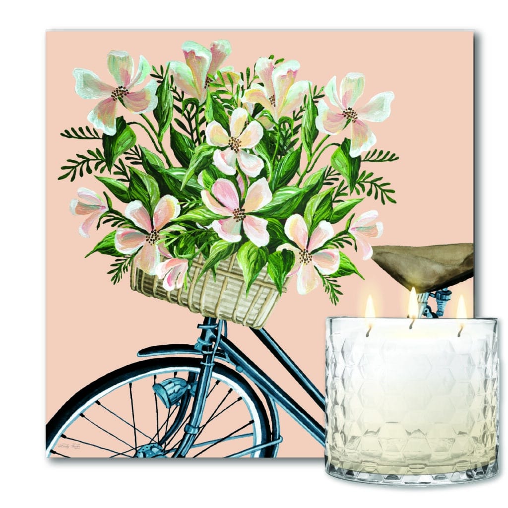 Magnolia Soy Candle & Coral Flowers II Artboard Set