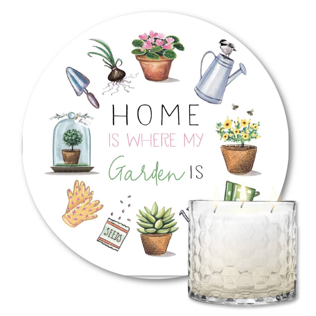 Jasmine Vineyard Soy Candle & Home is where my garden is Artboard Set