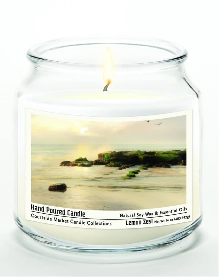 16 oz The Old Pier Soy Wax Candle Glass Jar