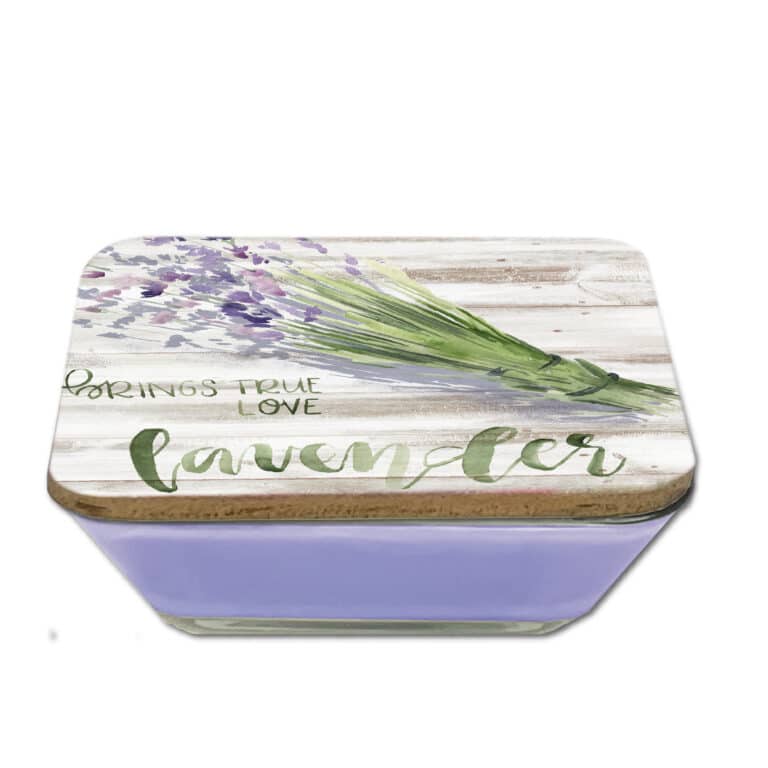 Lavender Soy Candle & Lavender Bundle Artboard Lid Set