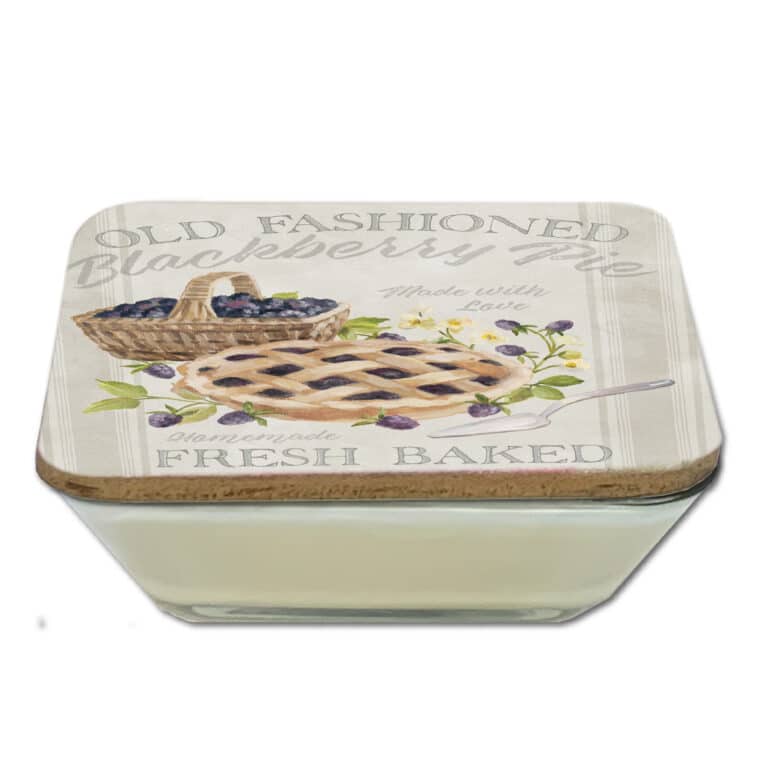 Very Berry Soy Candle & Old Fashion Pie Artboard Lid Set