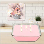 Sweet Pea Soy Candle & Floral Bliss Artboard Lid Set