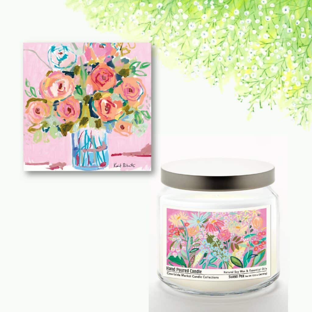 Allow Yourself To Grow Canvas Soy Wax Candle Set