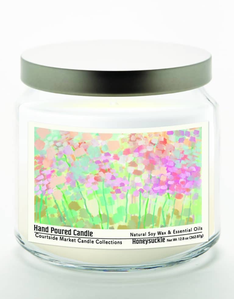 12.8 oz Growing things Soy Wax Candle Glass Jar