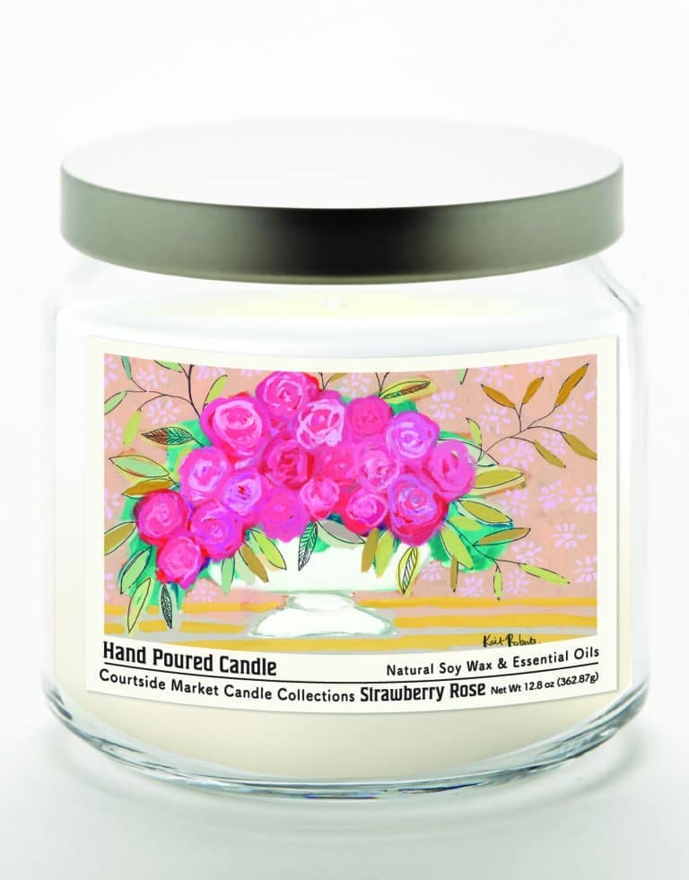 12.8 oz I Forgive in Flowers Soy Wax Candle Glass Jar