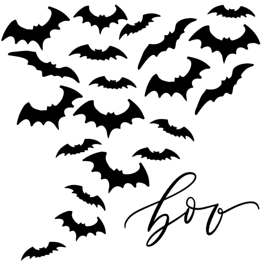 Boo Bats 24×24 Wall Decal