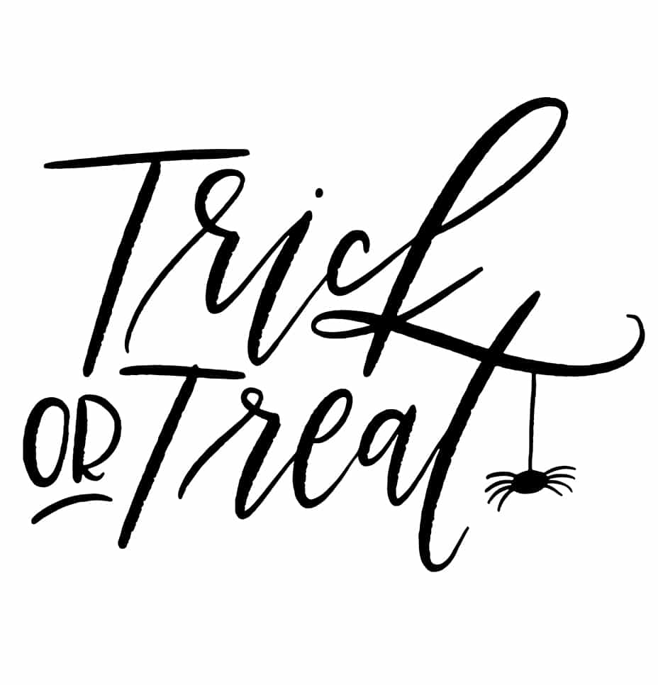 Trick or Treat 30×30 Wall Decal
