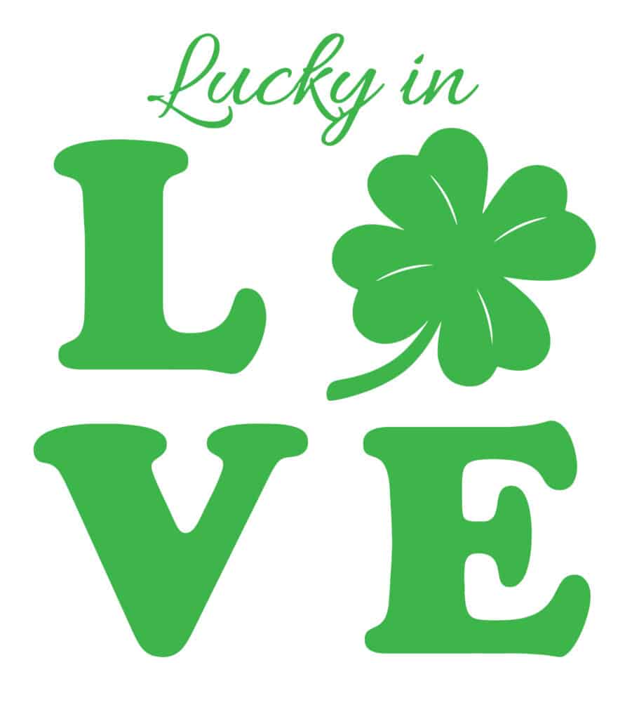 Lucky in Love 50×50 Wall Decal