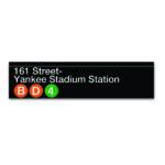 MTA Collection ‘161 Street-Yankee Stadium Station’ Wood Sign Decor