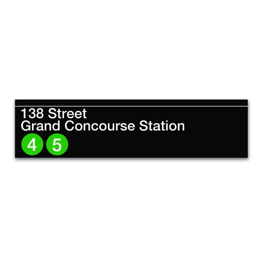 MTA Collection ‘138 Street Grand Concourse Station’ Wood Sign Decor