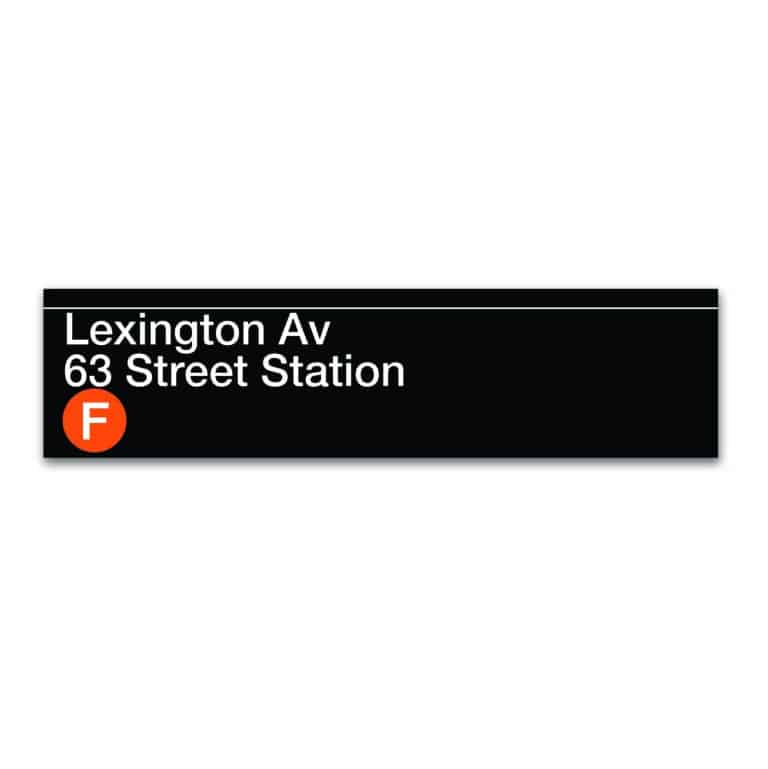 MTA Collection ‘Lexington Ave 63 Street Station’ Wood Sign Decor